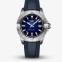 Breitling Mens Avenger Automatic 42 Wings Capsule Blue Dial Rubber Strap Watch A173285B1C1S1