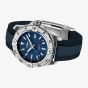 Breitling Mens Avenger Automatic 44 GMT UK Edition Blue Dial Rubber Strap Watch A323203B1C1S1