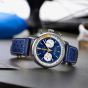 Ex-Display Breitling Limited Edition Mens Top Time B01 Coppi & Bartali Navy Blue Leather Strap Watch AB01767A1C1X1