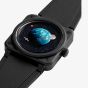 Bell & Ross Mens Limited Edition Astro Watch BR03A-EMM-CE/SRB