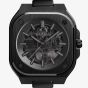 Bell & Ross Mens Limited Edition Skeleton Phantom Ceramic Rubber Strap Watch BR05A-PH-SK-CE/SRB