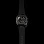Bell & Ross Mens Limited Edition Skeleton Phantom Ceramic Rubber Strap Watch BR05A-PH-SK-CE/SRB