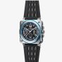 Bell & Ross Mens Limited Edition BR-X3 Patrouille De France Black Rubber Strap Watch BRX3R-PAF-ST/SRB