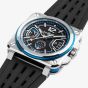 Bell & Ross Mens Limited Edition BR-X3 Patrouille De France Black Rubber Strap Watch BRX3R-PAF-ST/SRB