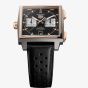 TAG Heuer Mens Monaco Chronograph Black Dial Leather Strap Watch CDW2150.FC8360