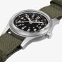 Hamilton Mens Khaki Field Mechanical 36 Green NATO Strap Watch H69399930