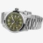 Hamilton Mens Khaki Field Stainless Steel Green Dial Watch H70605160