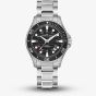 Hamilton Mens Khaki Navy Scuba 40mm Automatic Black Dial Stainless Steel Bracelet Watch H82415130