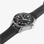 Hamilton Mens Khaki Navy Scuba 40mm Automatic Black Rubber Strap Watch H82415330