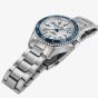 Hamilton Mens Khaki Navy Scuba 40mm Automatic White Dial Stainless Steel Bracelet Watch H82425110