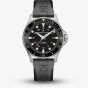 Hamilton Mens Khaki Navy Scuba Black Rubber Strap Watch H82555130
