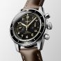 Longines Mens Spirit Pilot Flyback Brown Leather Strap Watch L3.721.4.53.2
