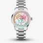 NORQAIN Limited Edition Freedom GMT Enjoy Life Holiday Silver Bracelet Watch N2100.22S02.W01.S01