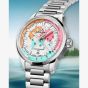 NORQAIN Limited Edition Freedom GMT Enjoy Life Holiday White Rubber Strap Watch N2100.22S02.W01.R01