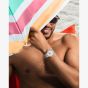 NORQAIN Limited Edition Freedom GMT Enjoy Life Holiday White Rubber Strap Watch N2100.22S02.W01.R01