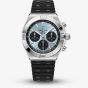Breitling Mens Chronomat B01 42 Ice Blue Dial Black Rubber Strap Watch PB0158101C1S1