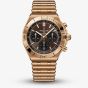 Breitling Mens Chronomat B01 42 Brown Dial 18ct Rose Gold Bracelet Watch RB0158101Q1R1