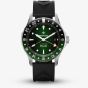 Bremont Mens Supermarine 300m GMT Tundra Green Watch SM40-GMT-SS-GNBK-R-S