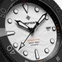 Bremont Mens Limited Edition Supermarine Full Ceramic Polar White Rubber Strap Watch SM43-DT-BKCER-WH-R-S