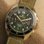 Bremont Mens Terra Nova Chronograph Bronze Leather Strap Watch TN42-CHR-BZ-GN-L-S