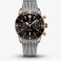 Breitling Mens Superocean Heritage B01 Chronograph 42mm Black Dial Watch UB0156H11B1A1