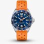 TAG Heuer Mens Formula 1 Date Orange Rubber Strap Watch WAZ1010.FT8028