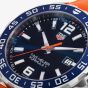 TAG Heuer Mens Formula 1 Date Orange Rubber Strap Watch WAZ1010.FT8028
