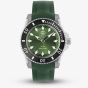 Gucci Mens Dive Green Rubber Strap Watch YA136360
