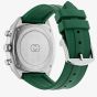 Gucci Mens Interlocking Green Rubber Strap Watch YA142319