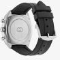 Gucci Mens Interlocking Black Rubber Strap Watch YA142320