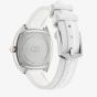 Gucci Ladies Interlocking White Rubber Strap Watch YA142512