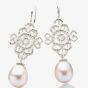 Sterling Silver Pearl Dropper Earrings 2460-AG-SW-1