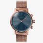 Kronaby Carat Bluetooth Rose Tone Mesh Bracelet Smartwatch A1000-0668