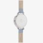 Olivia Burton Enchanted Garden Pastel Blue Leather Strap Watch OB16EG114