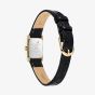 Olivia Burton Mini Grove Gold Black Leather Strap Watch 24000284