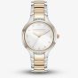 Olivia Burton Classic Lea Two Tone Crystal White Dial Watch 24000211