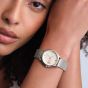 Olivia Burton Ladies Classic Bee Silver Mesh Bracelet Watch 24000340