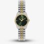Olivia Burton Ladies Highbury Green Dial Two-Tone Stainless Steel Bracelet Watch 24000387