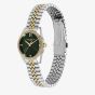 Olivia Burton Ladies Highbury Green Dial Two-Tone Stainless Steel Bracelet Watch 24000387