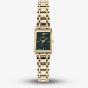 Olivia Burton Ladies Mini Grove Green Rectangle Dial Bracelet Watch 24000436
