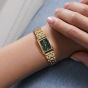 Olivia Burton Ladies Mini Grove Green Rectangle Dial Bracelet Watch 24000436