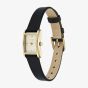 Olivia Burton Ladies Mini Grove Ivory Dial Black Leather Strap Watch 24000437