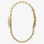 Olivia Burton Ladies Berkley Green Dial Square Golden Bracelet Watch 24000382
