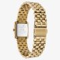 Olivia Burton Ladies Berkley Green Dial Square Golden Bracelet Watch 24000382