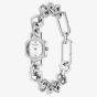 Olivia Burton Ladies Hex Link Mini Silver Hexagon Dial Bracelet Watch 24000393