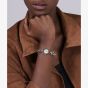 Olivia Burton Ladies Hex Link Mini Silver Hexagon Dial Bracelet Watch 24000393