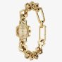 Olivia Burton Ladies Hex Link Mini Golden Hexagon Dial Bracelet Watch 24000394