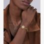 Olivia Burton Ladies Hex Link Mini Golden Hexagon Dial Bracelet Watch 24000394