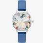 Olivia Burton Pop Art Midi Mesh Bracelet & Eco-Vegan Strap Watch Set OBGSET151