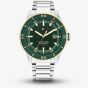 Tommy Hilfiger Mens Remy Green Dial Bracelet Watch 1792230